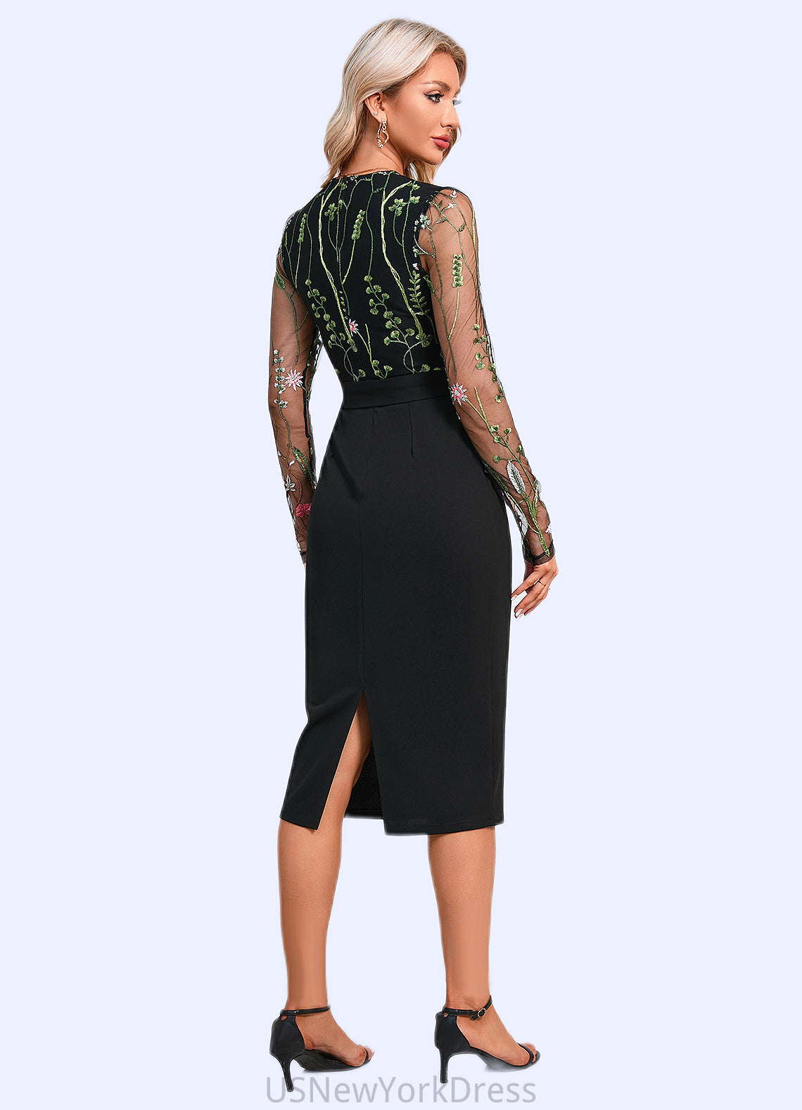 Dana Scoop Elegant Sheath/Column Polyester Dresses DJP0022374