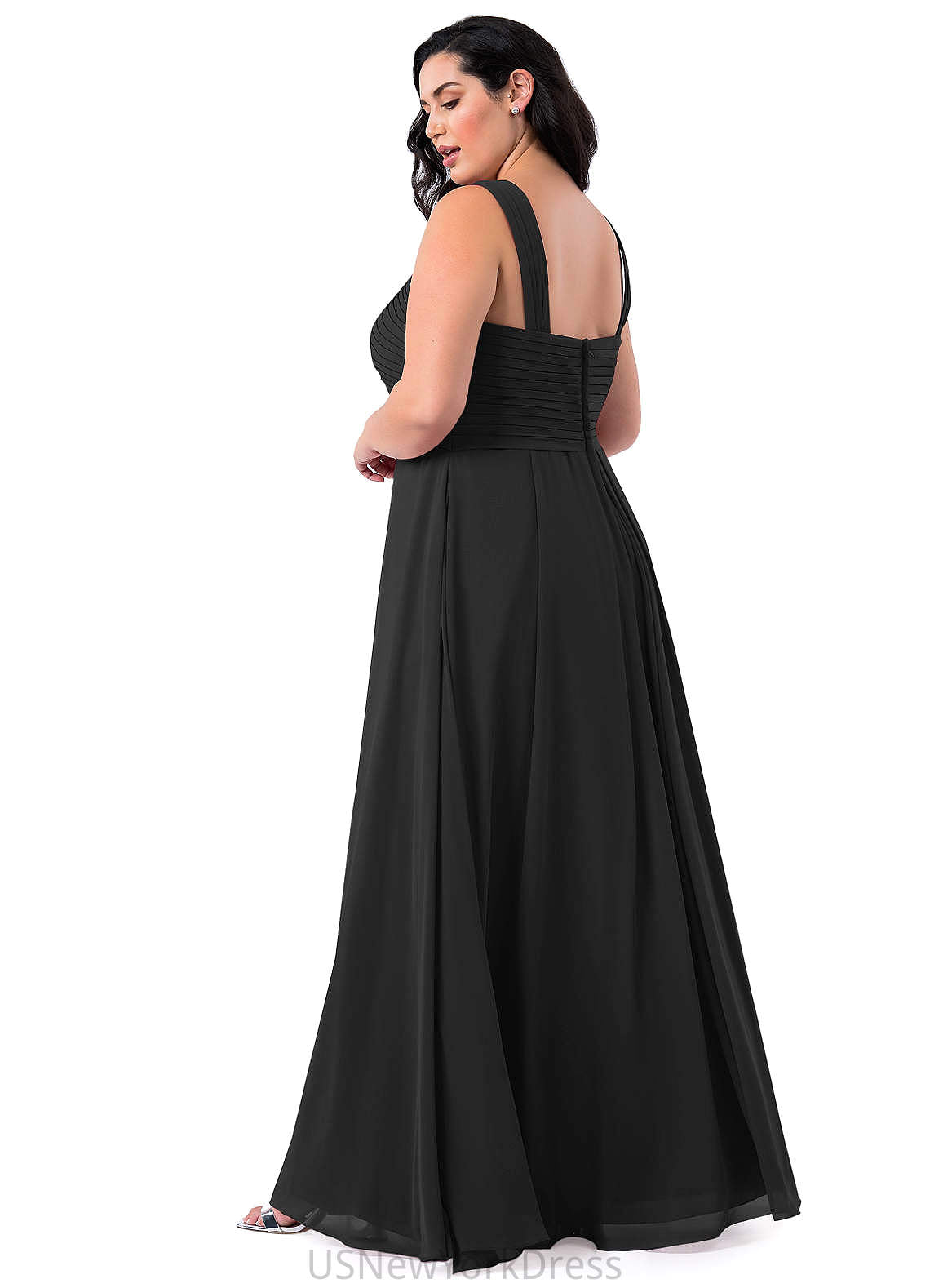 Shiloh Natural Waist Straps A-Line/Princess Floor Length Sleeveless Bridesmaid Dresses