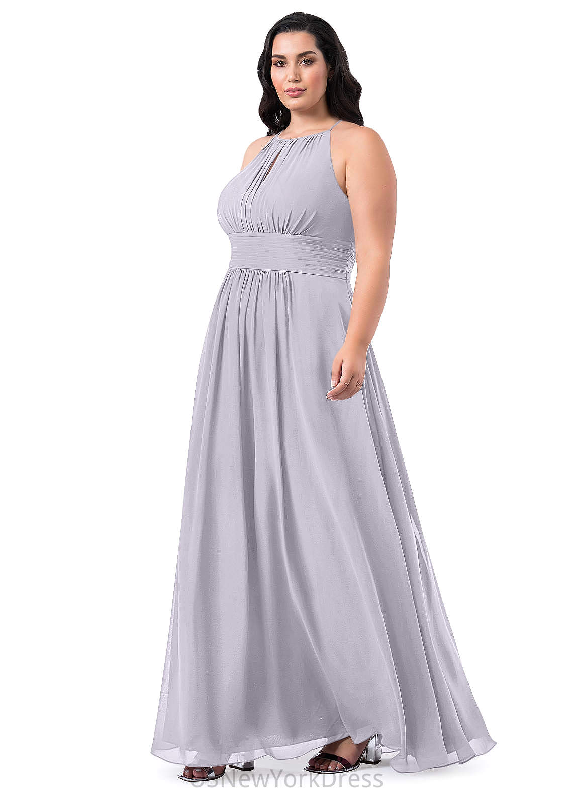 Sydnee Sleeveless Floor Length A-Line/Princess Natural Waist Scoop Bridesmaid Dresses