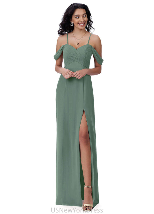 Katherine Sleeveless Natural Waist A-Line/Princess Spaghetti Staps Knee Length Bridesmaid Dresses