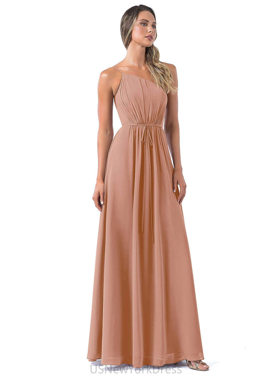 Anahi A-Line/Princess Scoop Natural Waist Floor Length Sleeveless Bridesmaid Dresses