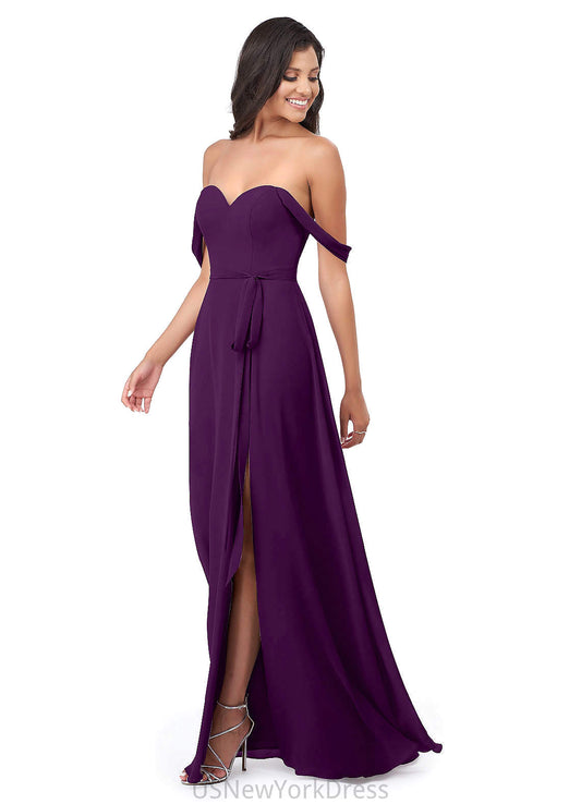 Mireya A-Line/Princess Spaghetti Staps Floor Length Sleeveless Natural Waist Bridesmaid Dresses