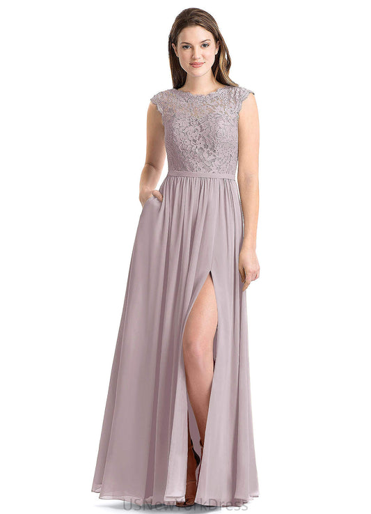 Olive Natural Waist Sleeveless A-Line/Princess Floor Length V-Neck Bridesmaid Dresses