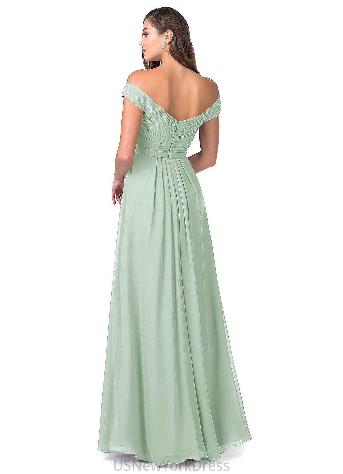 Harper Sleeveless Natural Waist A-Line/Princess Floor Length Bridesmaid Dresses