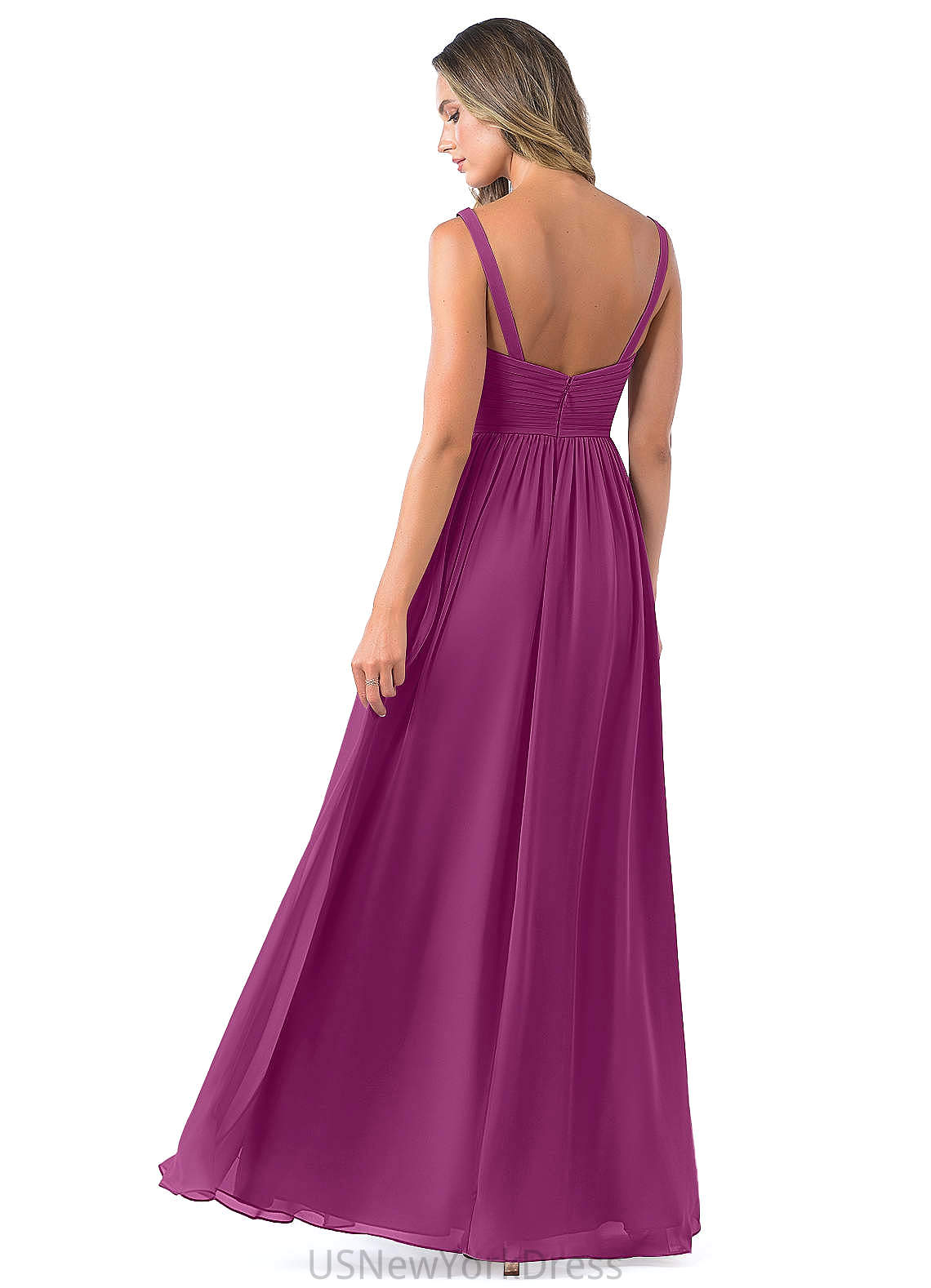 Sage V-Neck Sleeveless High Low A-Line/Princess Natural Waist Bridesmaid Dresses