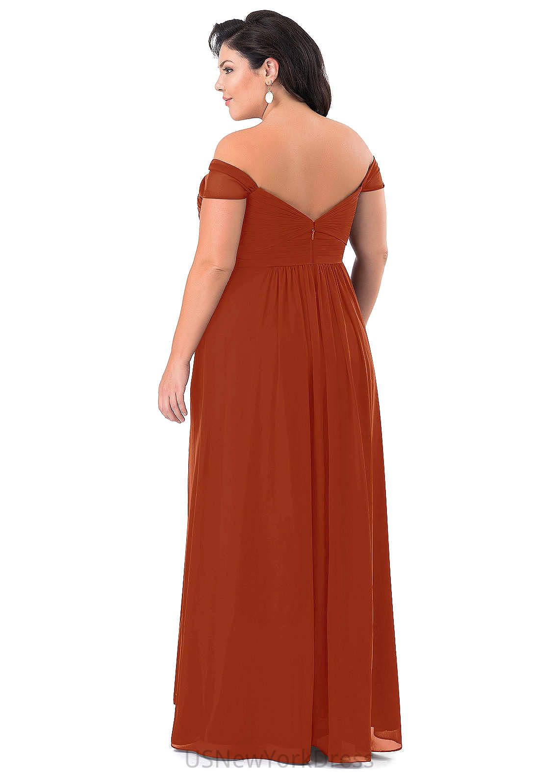 Kim Sleeveless Natural Waist Floor Length Straps A-Line/Princess Bridesmaid Dresses