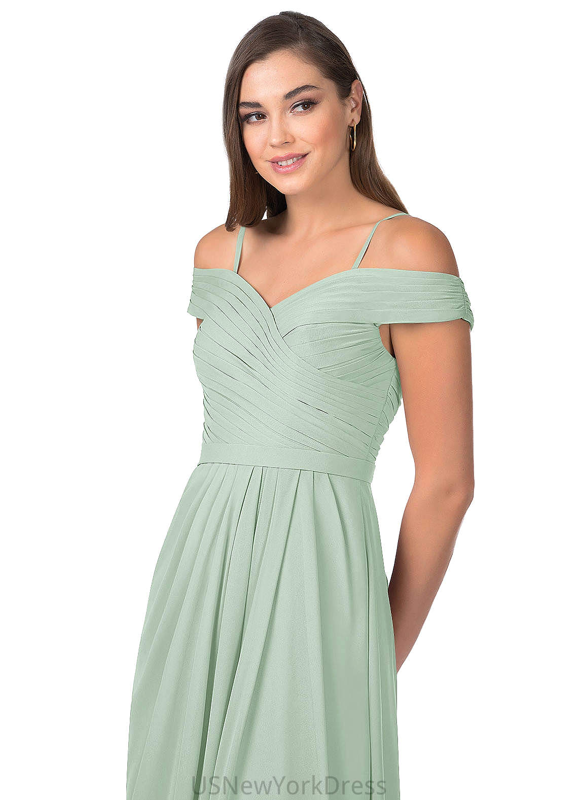 Harper Sleeveless Natural Waist A-Line/Princess Floor Length Bridesmaid Dresses