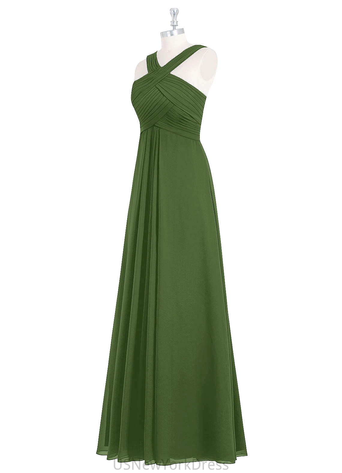 Elizabeth V-Neck A-Line/Princess Sleeveless Natural Waist Floor Length Bridesmaid Dresses