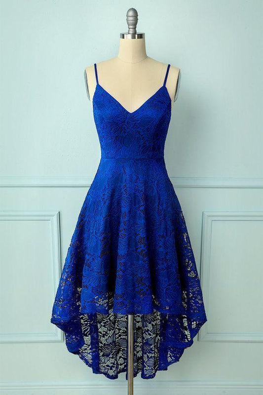 Zoie Royal Blue Homecoming Dresses Spaghetti Straps CD11711