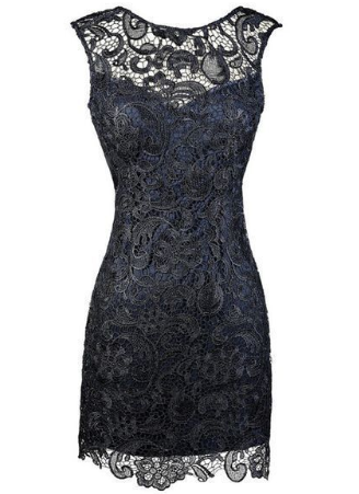 Sheath Bateau Backless Short Navy Blue Mother Of The Bride Lace Homecoming Dresses Alanna Dress CD819