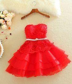 , Red , Lauretta Homecoming Dresses Cheap Gowns CD9096