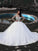 Tulle Gown Sleeves Scoop Long Sweep/Brush Beading Ball Train Wedding Dresses