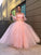 Gown Flower Sleeves Hand-Made Ball Long Tulle Off-the-Shoulder Floor-Length Dresses