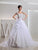 Embroidery Organza Beading Ball Long Gown Bowknot Wedding Dresses