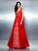 Applique Sleeveless A-Line/Princess Bateau Long Net Dresses