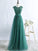 A-Line/Princess Sleeveless Scoop Tulle Floor-Length Dresses
