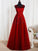 A-Line/Princess Floor-Length Sleeveless Scoop Tulle Beading Dresses