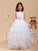 A-line/Princess Sleeveless Scoop Bowknot Long Organza Flower Girl Dresses