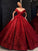 Sequins Ball Gown Off-the-Shoulder Ruffles Sleeveless Floor-Length Dresses