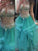 Ball Gown Jewel Beading Sleeveless Floor-Length Organza Dresses
