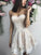 Lace Sweetheart Sleeveless A-Line/Princess Applique Short/Mini Homecoming Dress
