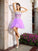 Sweetheart Beading Applique Short A-Line/Princess Sleeveless Organza Cocktail Dresses