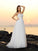 Net Long A-Line/Princess Sleeveless Sweetheart Beach Wedding Dresses