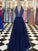 Floor-Length Sleeveless Halter A-Line/Princess Beading Tulle Dresses