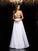 Sweetheart Sleeveless Sequin A-Line/Princess Long Chiffon Dresses