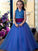 Sequins Tulle Gown Halter Floor-Length Ball Sleeveless Flower Girl Dresses