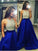 Jewel Crystal Gown Sleeveless Ball Satin Floor-Length Dresses