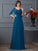 A-Line/Princess Chiffon Mother Sleeves V-neck 3/4 of Long the Bride Dresses