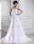 Beading Sleeveless Organza Strapless A-Line/Princess Long Wedding Dresses