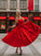 Sleeveless A-Line/Princess Bowknot Satin Square Tea-Length Homecoming Dresses