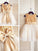 Sequin Sleeveless Tulle Knee-Length A-line/Princess Scoop Flower Girl Dresses