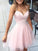 A-Line/Princess Sleeveless Sweetheart Tulle Short/Mini Dresses