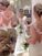 V-neck Sleeveless Train Sweep/Brush Lace Applique Trumpet/Mermaid Tulle Wedding Dresses