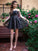 Sleeveless A-Line/Princess Off-the-Shoulder Short/Mini Chiffon Homecoming Dresses