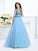 Gown Beading Long V-neck Ball 1/2 Sleeves Satin Quinceanera Dresses