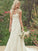 Sweep/Brush Trumpet/Mermaid Sleeveless V-neck Train Lace Wedding Dresses