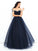 Beading Ball Off-the-Shoulder Gown Long Sleeveless Net Quinceanera Dresses