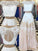 Sleeveless Bateau A-Line/Princess Chiffon Floor-Length Lace Two Piece Dresses