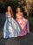 A-Line/Princess Off-the-Shoulder Sleeveless Satin Floor-Length Ruffles Dresses