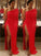 Ruched Long Sweep/Brush Sheath/Column Train Spandex One-Shoulder Sleeves Plus Size Dresses