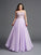 Lace Sleeveless Chiffon Long A-Line/Princess Sweetheart Plus Size Dresses