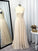 Scoop Applique A-Line/Princess Sleeveless Chiffon Floor-Length Dresses