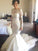 Tulle A-Line/Princess Train Long Sleeves Court Bateau Applique Wedding Dresses