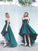 Ruffles Sleeveless A-Line/Princess Satin Sweetheart Asymmetrical Homecoming Dresses