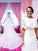 Short Sleeves Court A-Line/Princess Scoop Lace Train Wedding Dresses