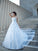 Gown Spaghetti Long Applique Sleeveless Straps Ball Satin Wedding Dresses
